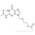 Acetamid, N- [9 - [[2- (acetyloxi) etoxi] metyl] -6,9-dihydro-6-oxo-lH-purin-2-yl] - CAS 75128-73-3